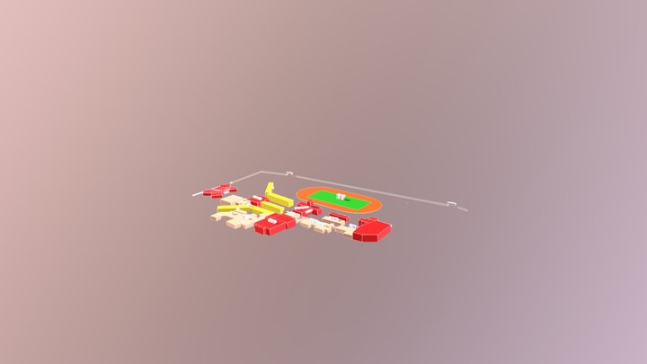 华中地图 3D Model