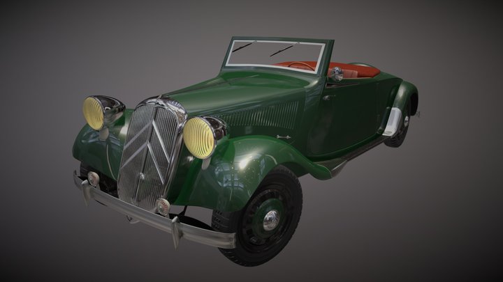 Citroen Traction-Avant 1953 3D Model