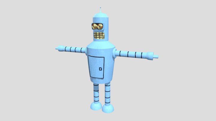 Bender texturizado 3D Model