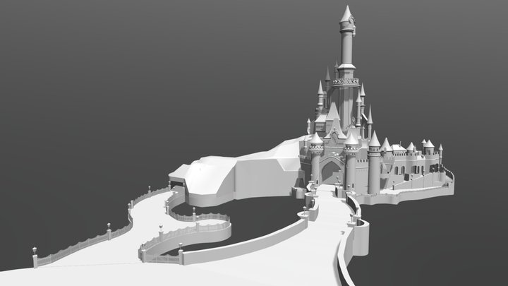 DisneyLand Paris Castle 3D Model