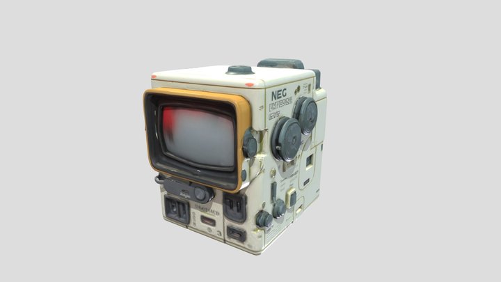 Retro futuristic device 3D Model