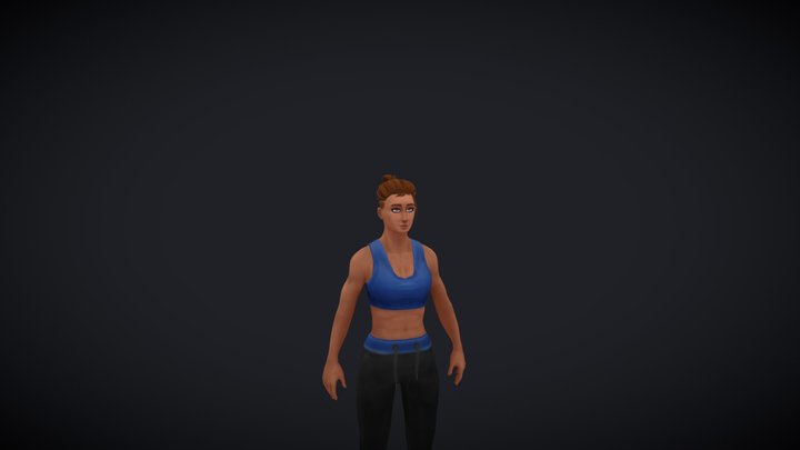 Handpainted Character Study 3D Model