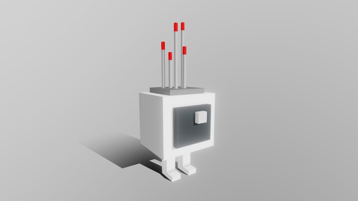 Robot que hice por aburrimiento 3D Model