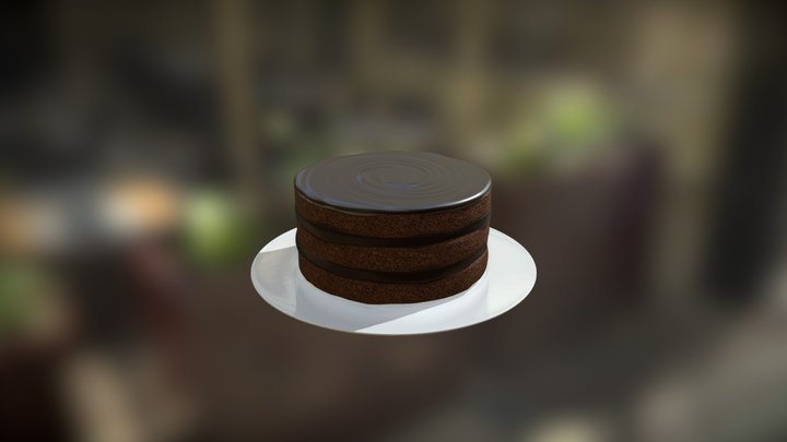 Cake Round 1 3D Model