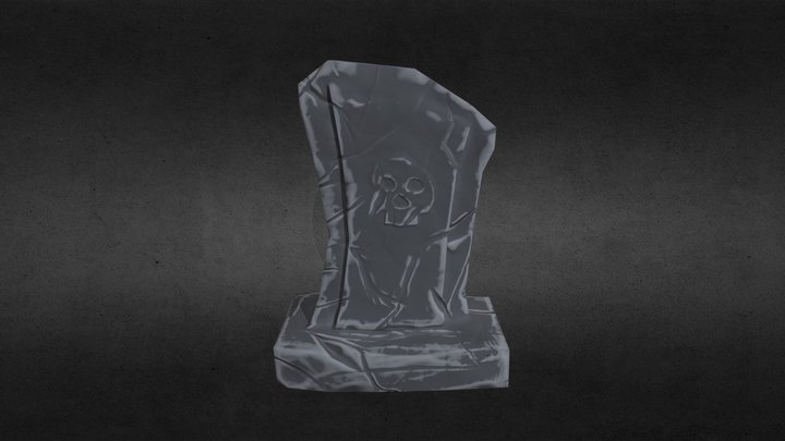 Stylized Tombstone 3D Model