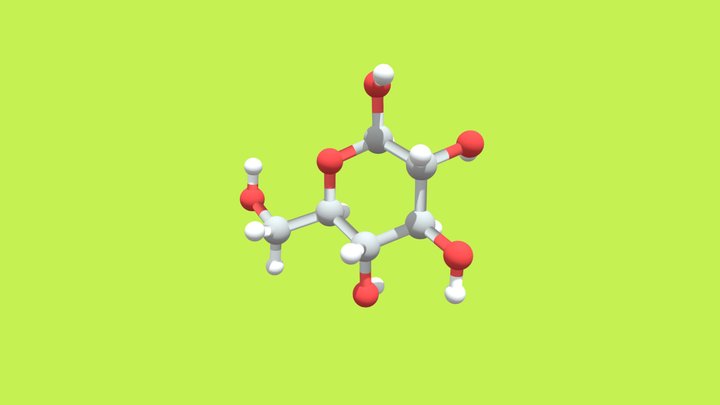 Glucose Molecule 3D Model