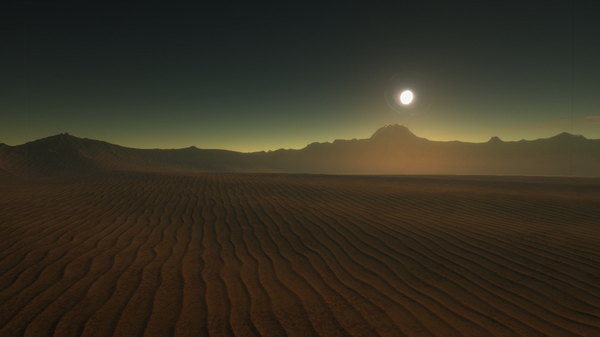 Mars-like planet skybox