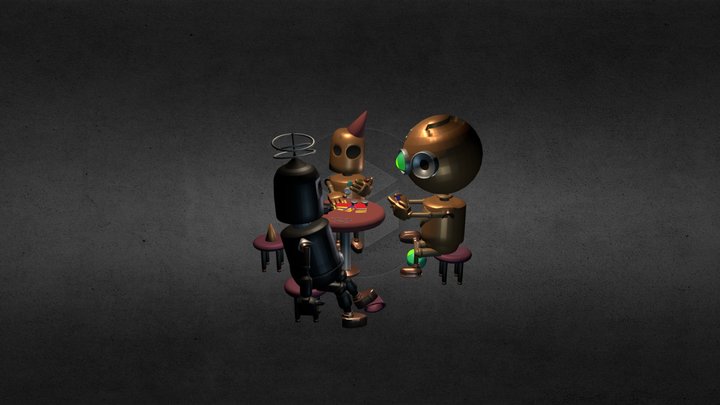 Robot Friends 3D Model