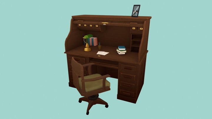 Desk 3D Model