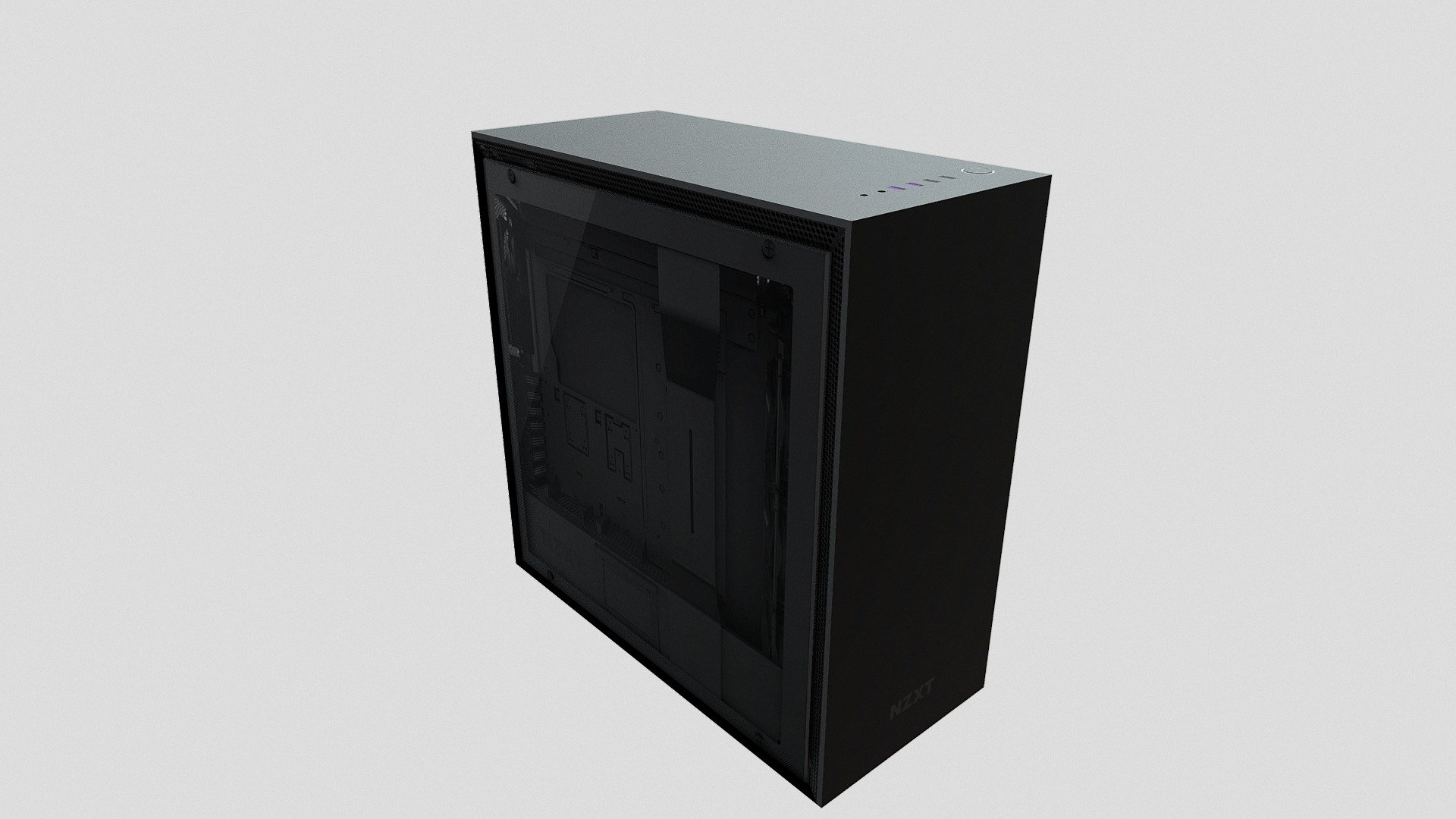 NZXT H700 USB 3_0 GLTF Negro Mate TERMINADO - 3D model by ...