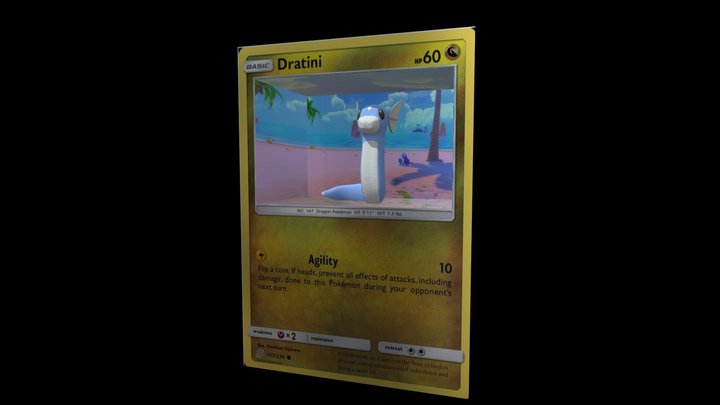 DRATINI CARD 3D Model
