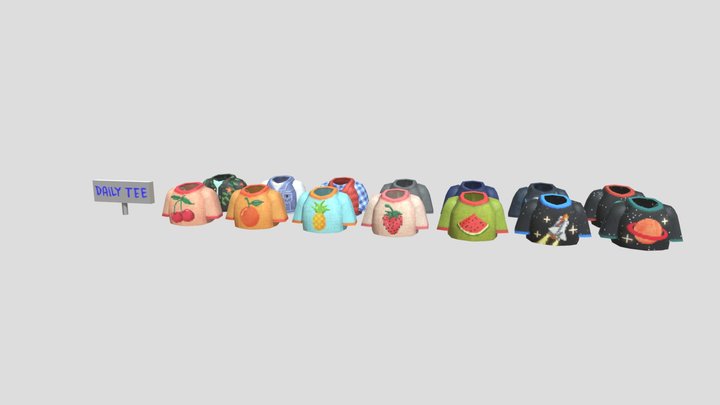 Gorilla Tag Daily Tee Shirts – Modello 3D gratuito STL