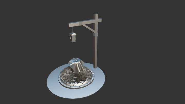 Beczka lewitująca 3D Model