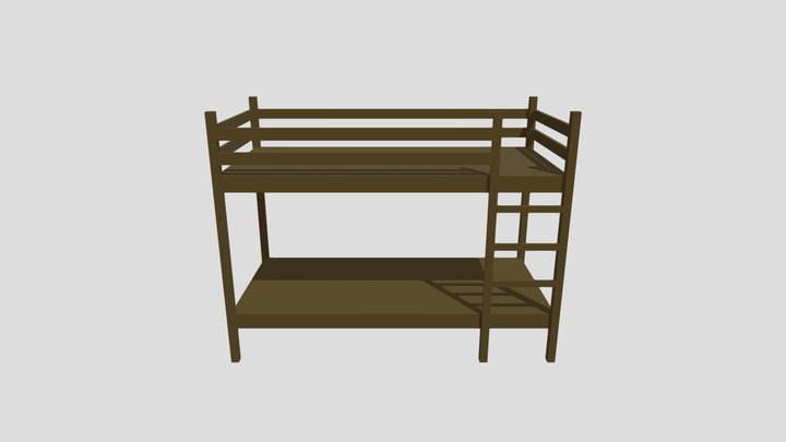 Bunk Bed 3D Model