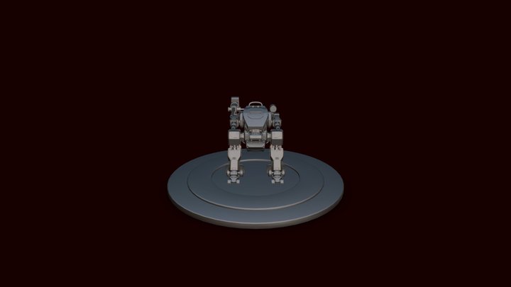 Arctic Fighter Robot 3D Model