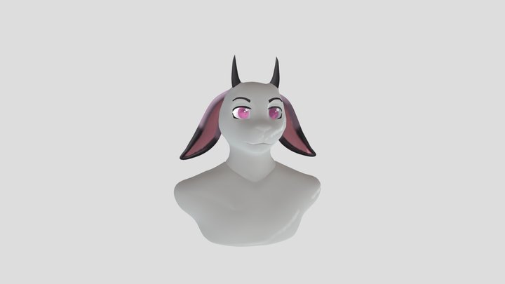 Goat furry model 3D Model