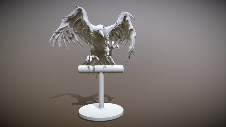 Raven printready 3D Model
