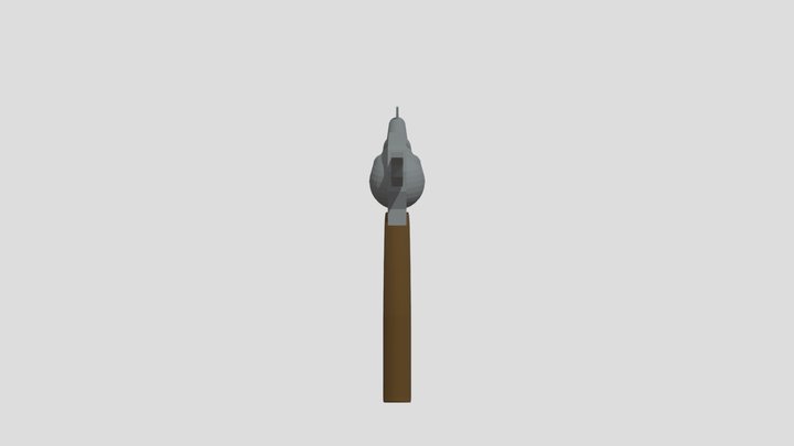 Low-poly Revolver 3D Model