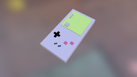 Gameboy 3D Model
