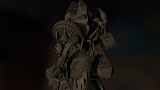 Totem 'Aquí Suena' 3D Model