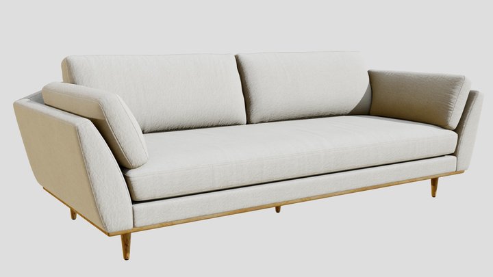 Poltrona boucle Balzac Paris Sofa 3D model