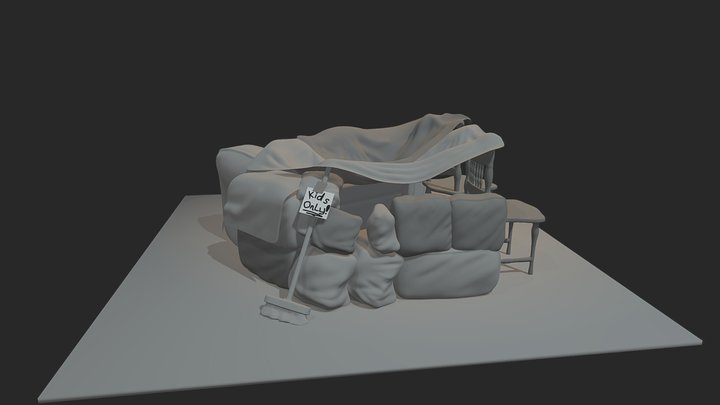 Pillow Fort 3D Model