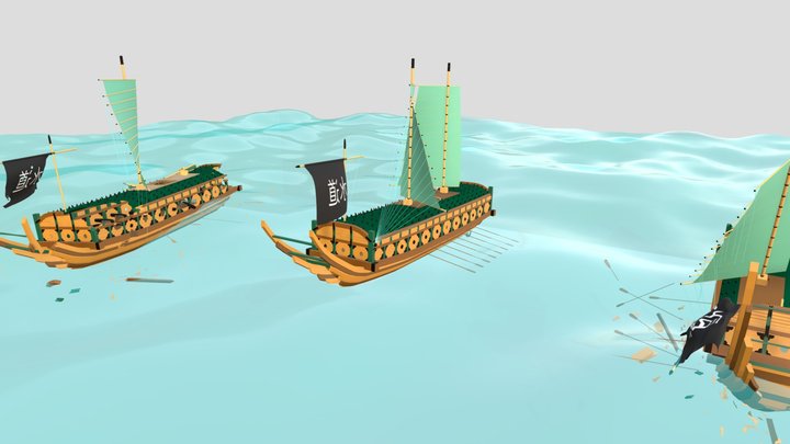 Ships 3D Model