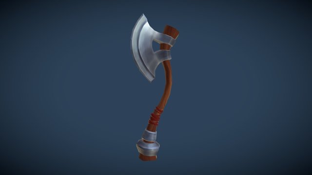 Low-Poly Axe 3D Model