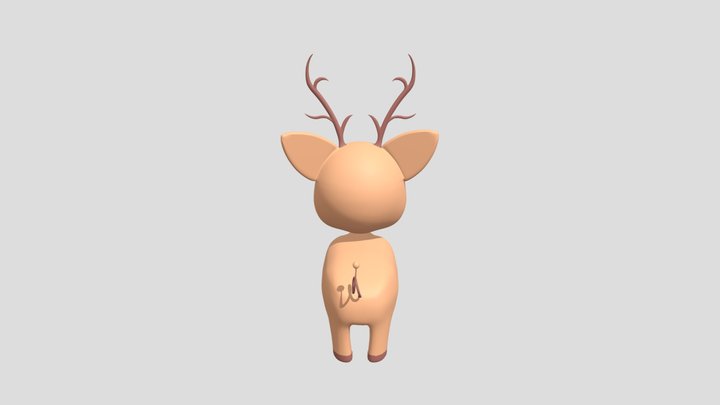Deer Dog Pig Character Model 3D Model