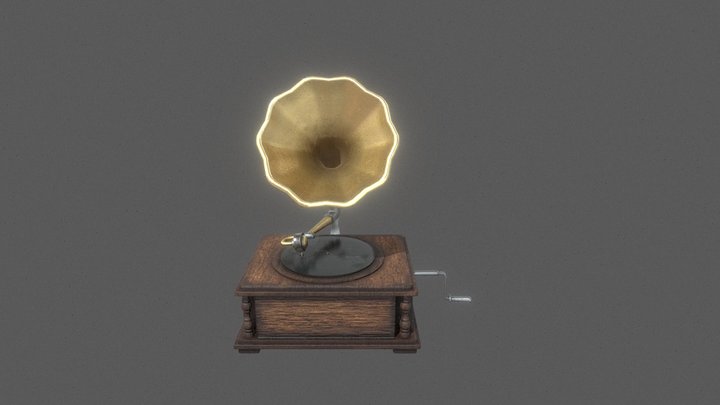 Gramophone Model 3D Model