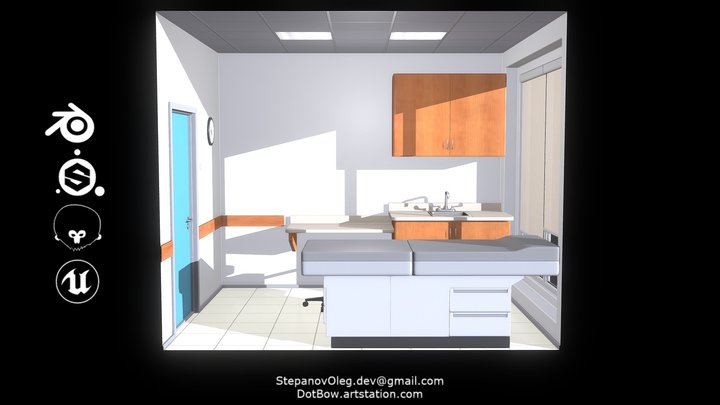 Medical Examination Room 3D Model
