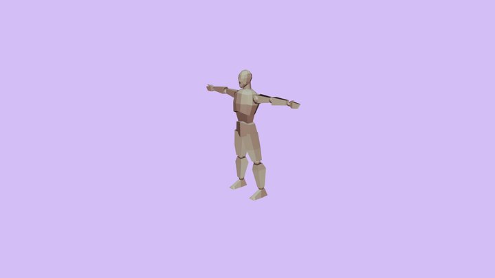 634230021 Low Polygon Human (Hip Hop Dancing) 3D Model