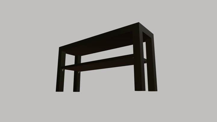 IKEA LACK TV Bench - 90x26x45cm 3D Model