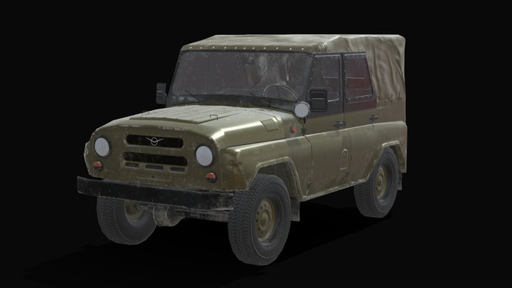 UAZ Jeep 3D Model