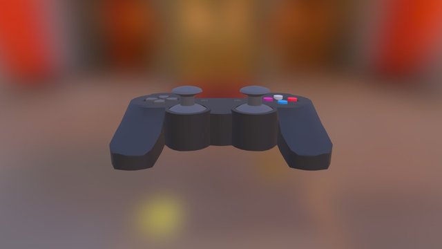 PS2 CONTROLLER 3D Model