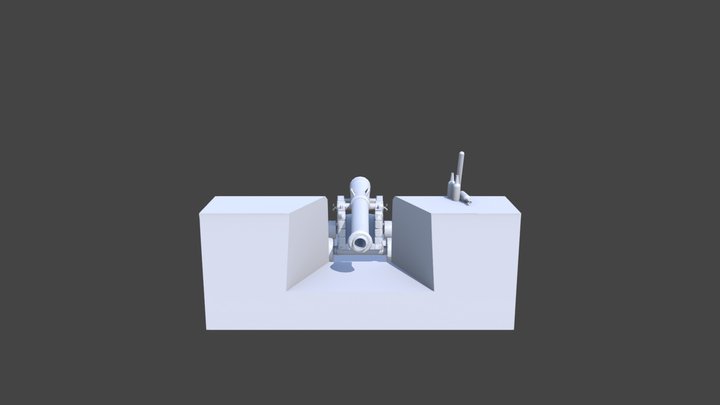Cannon Environment Bake 3D Model