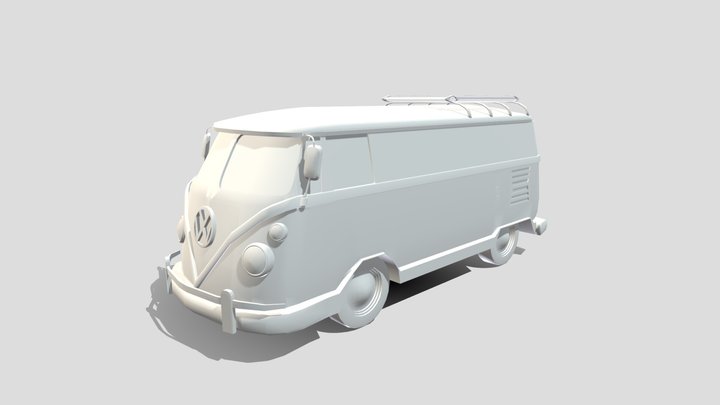 CT4012-2025 VW Camper T1 3D Model