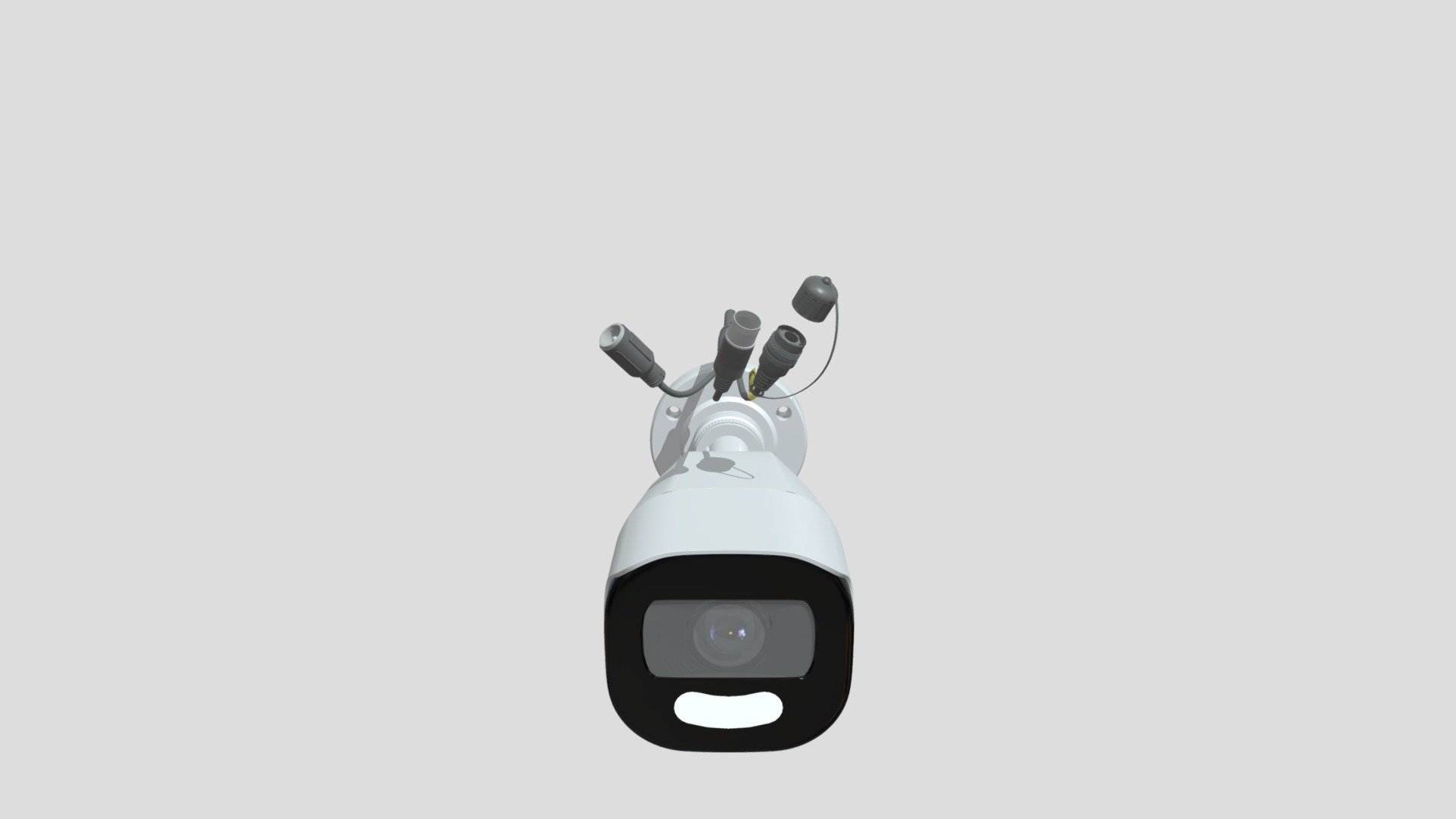 Bullet security camera with cables