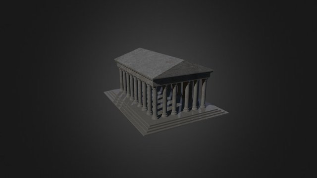 Greek Temple 3D Model