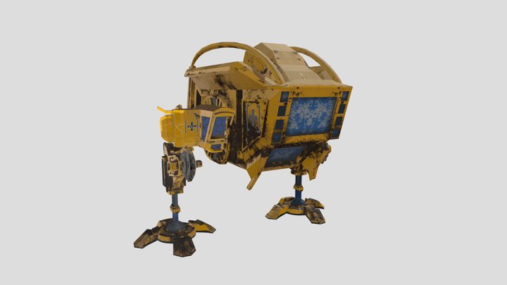 bipedal robot 3D Model