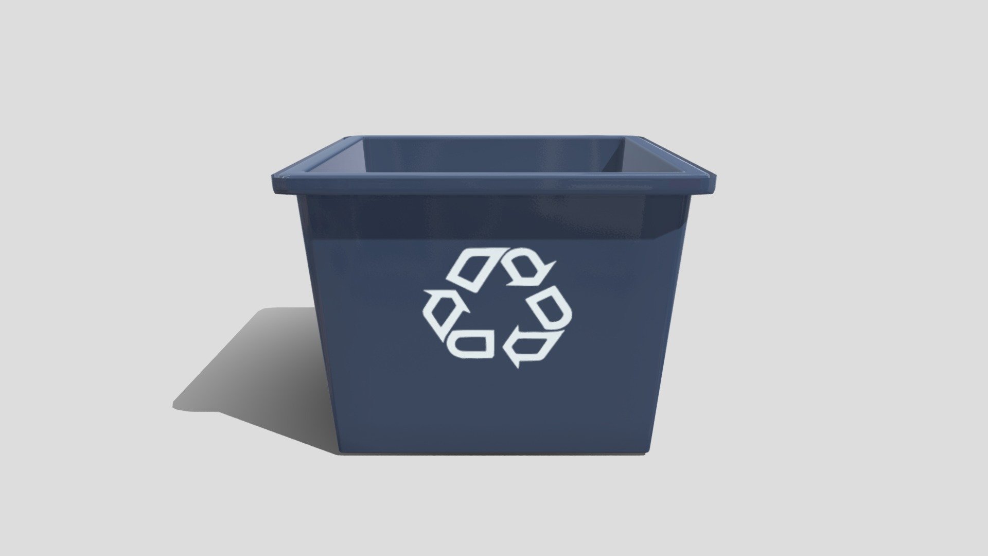 Blue Recycle Box Buy Royalty Free 3D model by Simon T Griffiths