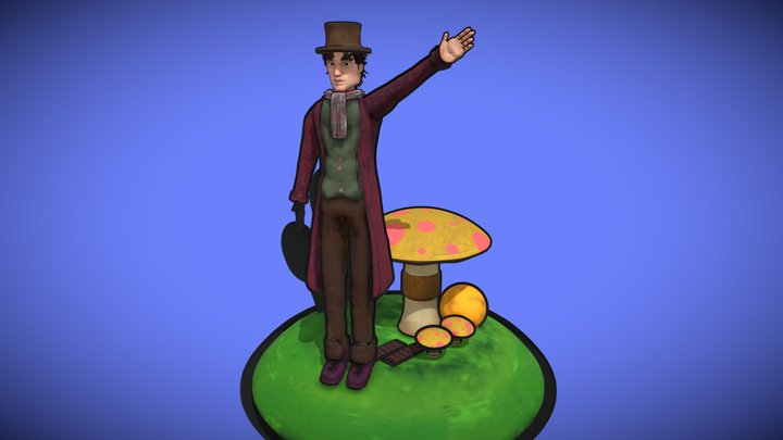 Diorama Skeftfab blend3 3D Model