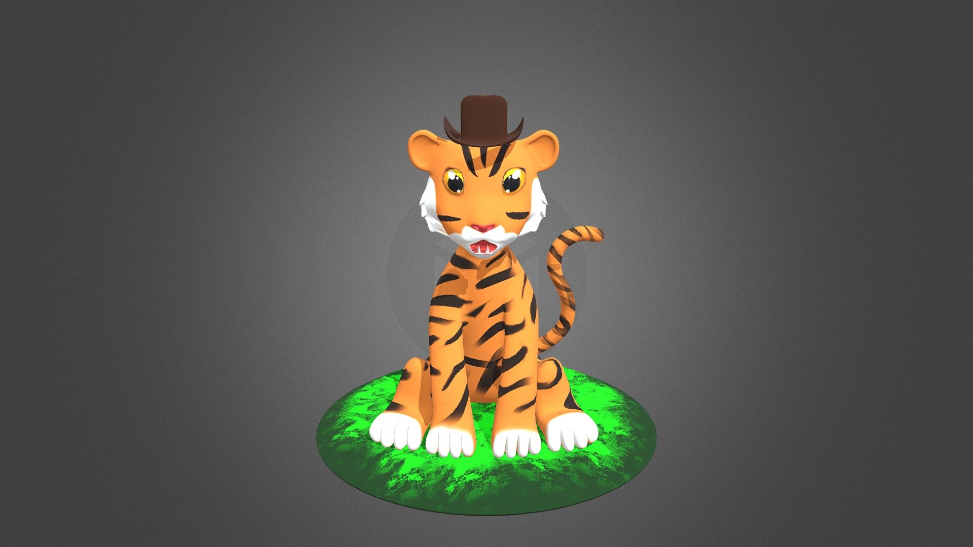 Tiger 3D Model ready printer - 3D model by afdhald5 [1083162] - Sketchfab