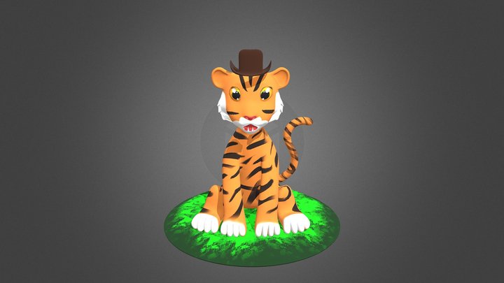 Tiger 3D Model ready printer 3D Model