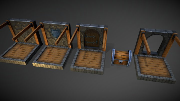 Dungeon Cell Set – Free 3D Model STL