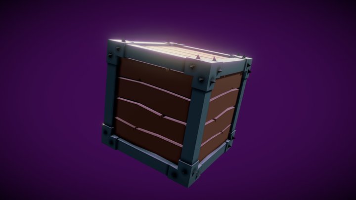 Low Poly Box 3D Model