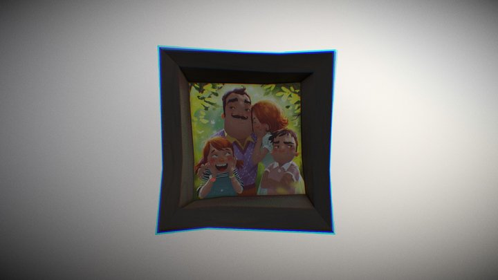 Hello Neighbor Family Photo 3D Model