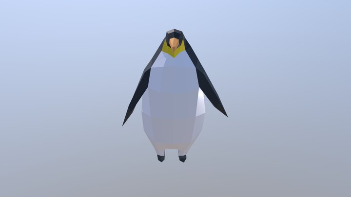 Lowpoly Style Penguin 3D Model