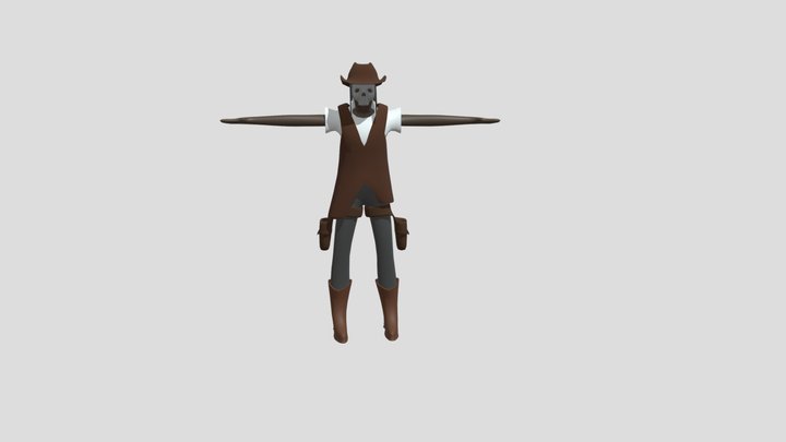 Cowgirl 3D Model