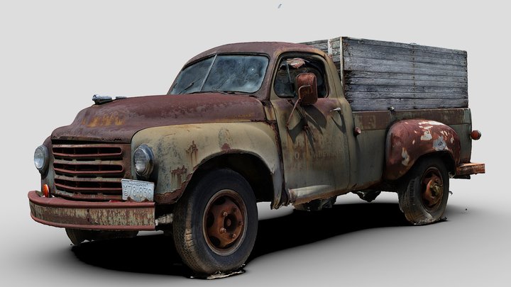 Studebaker Farm Truck (Raw Scan) 3D Model